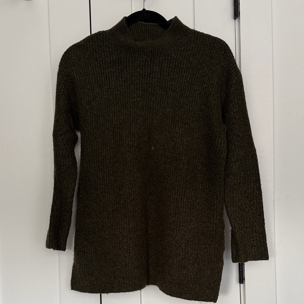 Old Navy Olive Mock Neck Tunic Sweater